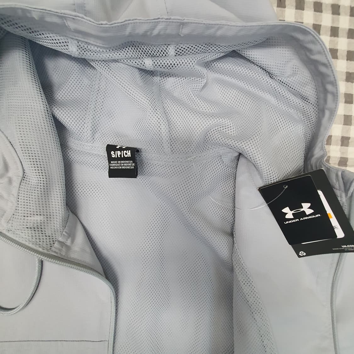 미착용 언더아머 바람막이 후드집업 자켓 공용95 상품이미지7