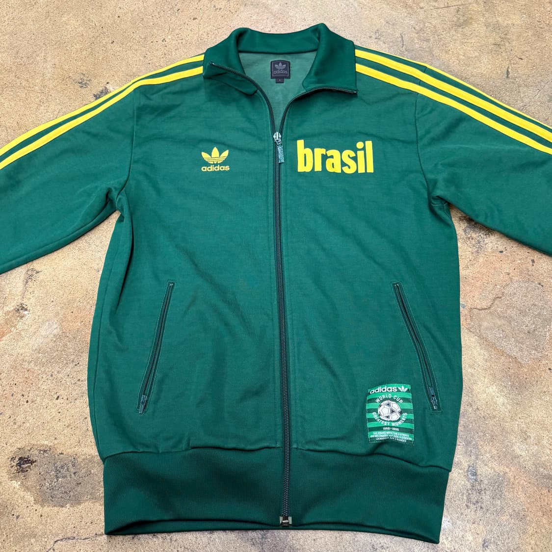 아디다스 브라질 초노 그린 옐로우 져지 트랙탑 상품이미지3