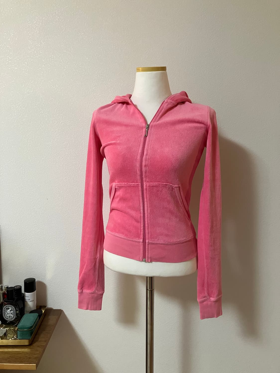 쥬시 꾸뛰르 핑크 테리 후드집업 xs 딱붙핏 상품이미지1