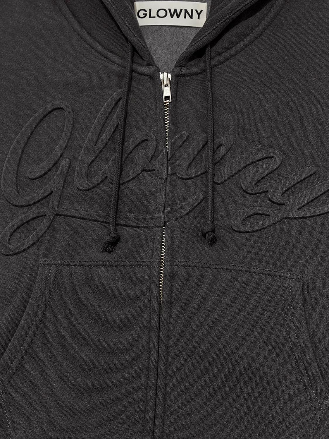 글로니 JORDAN PIGMENT CROP HOODIE, CHARCOAL 상품이미지3