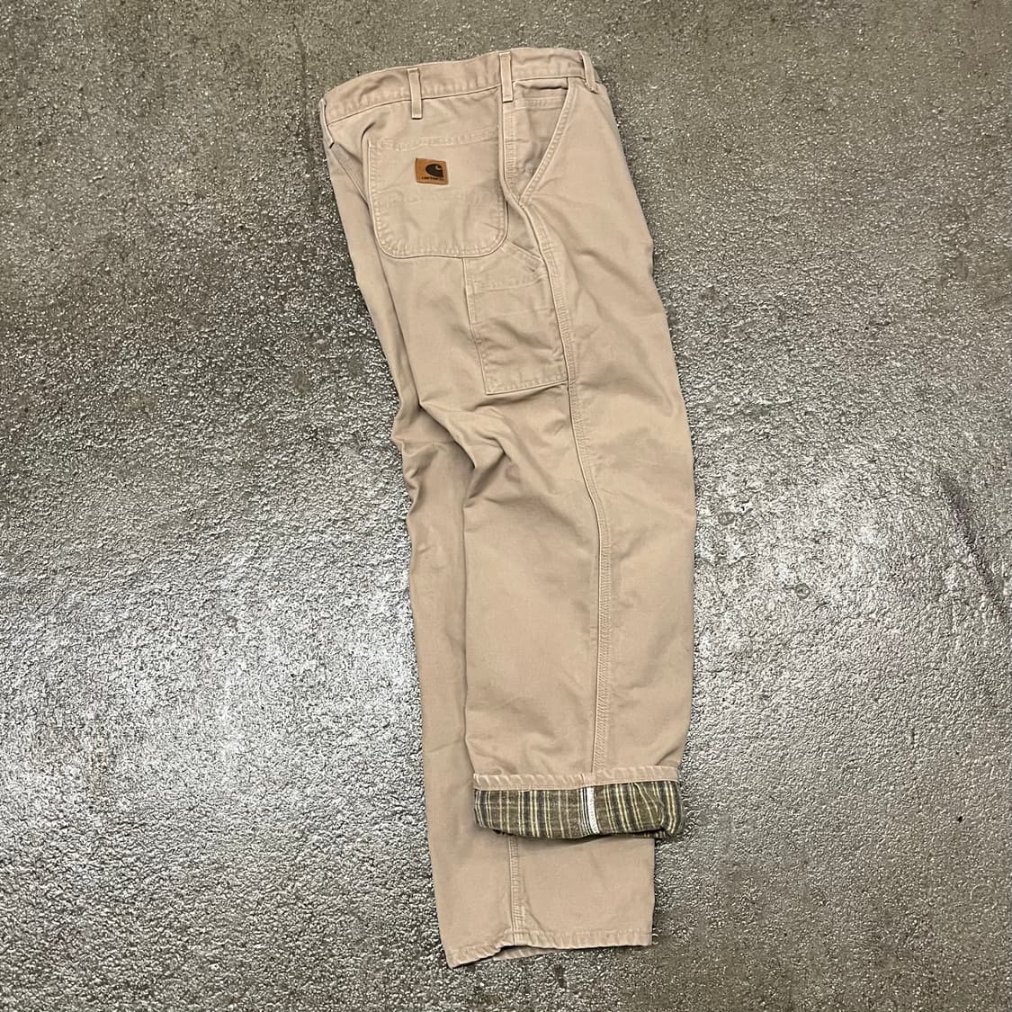 00s Carhartt 플란넬 라인드 카펜터 팬츠 (32“) 상품이미지1