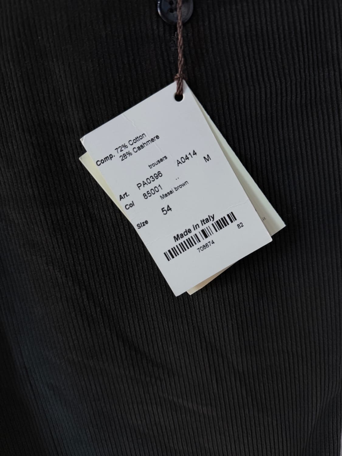 콜롬보 캐시미어 블렌드 코듀로이 팬츠  상품이미지8