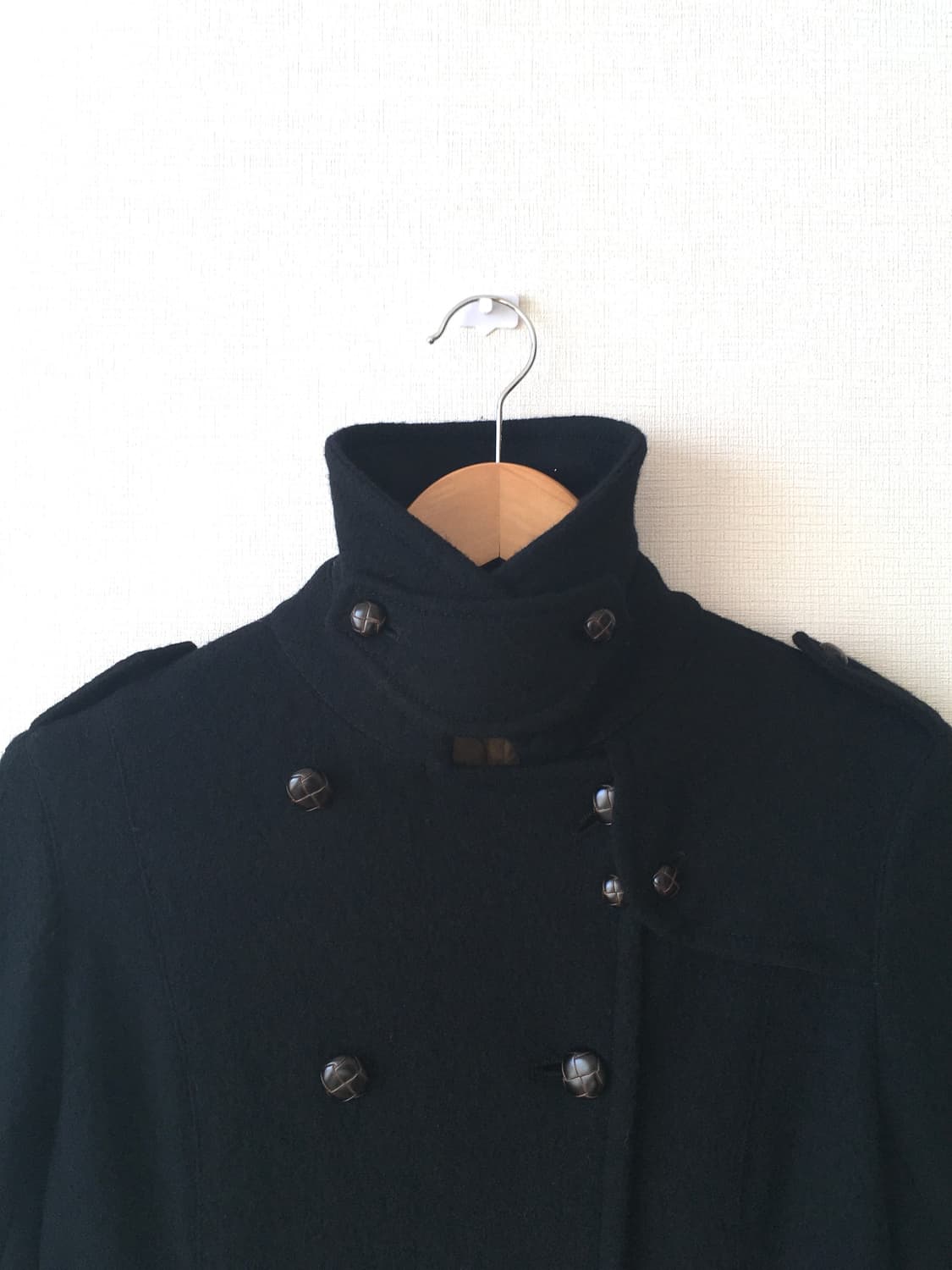 빈티지 더블 하이넥 롱코트 상품이미지9