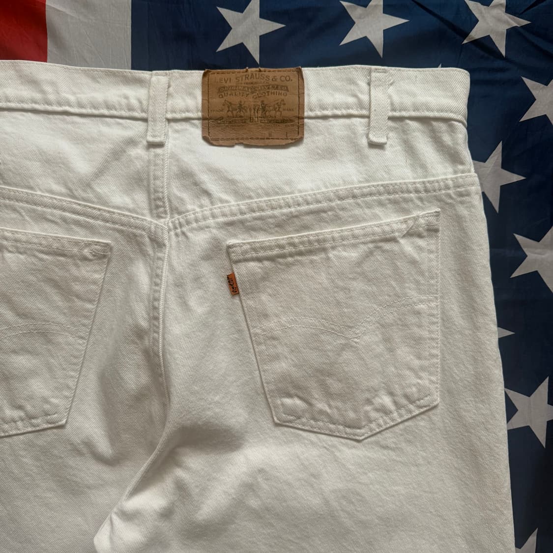 [70~80s] Levi's 리바이스 오렌지탭 화이트 데님 팬츠 -3 상품이미지7