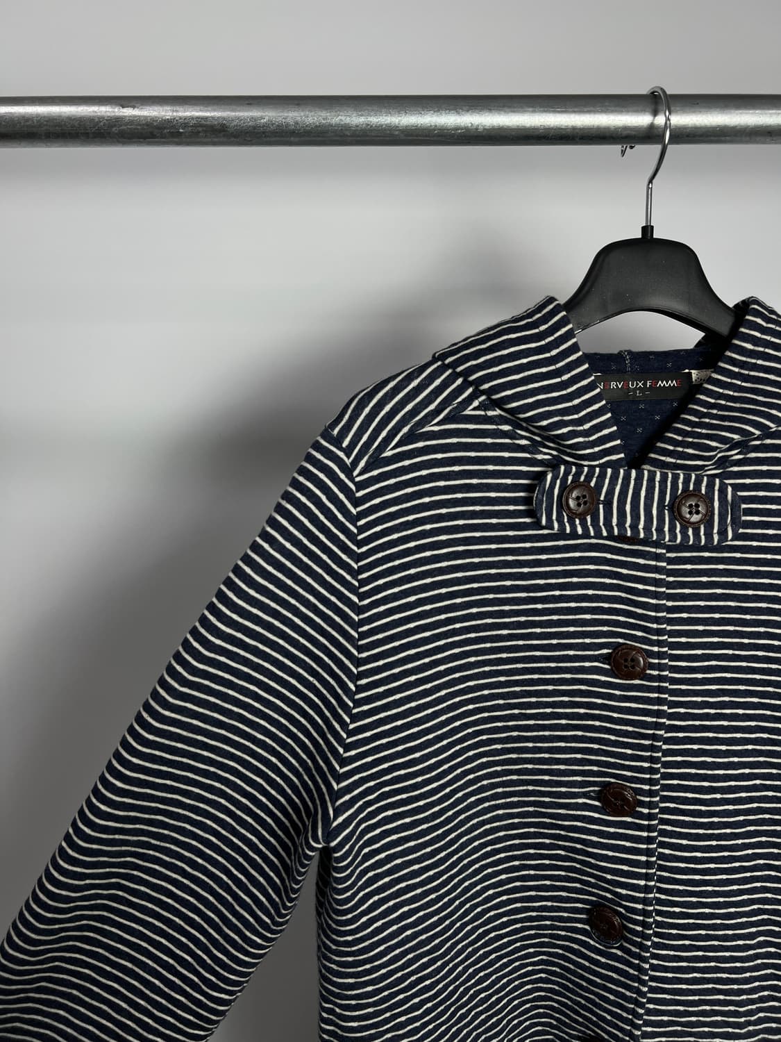 NERVEUX FEMME 스트라이프 후드 자켓 상품이미지5