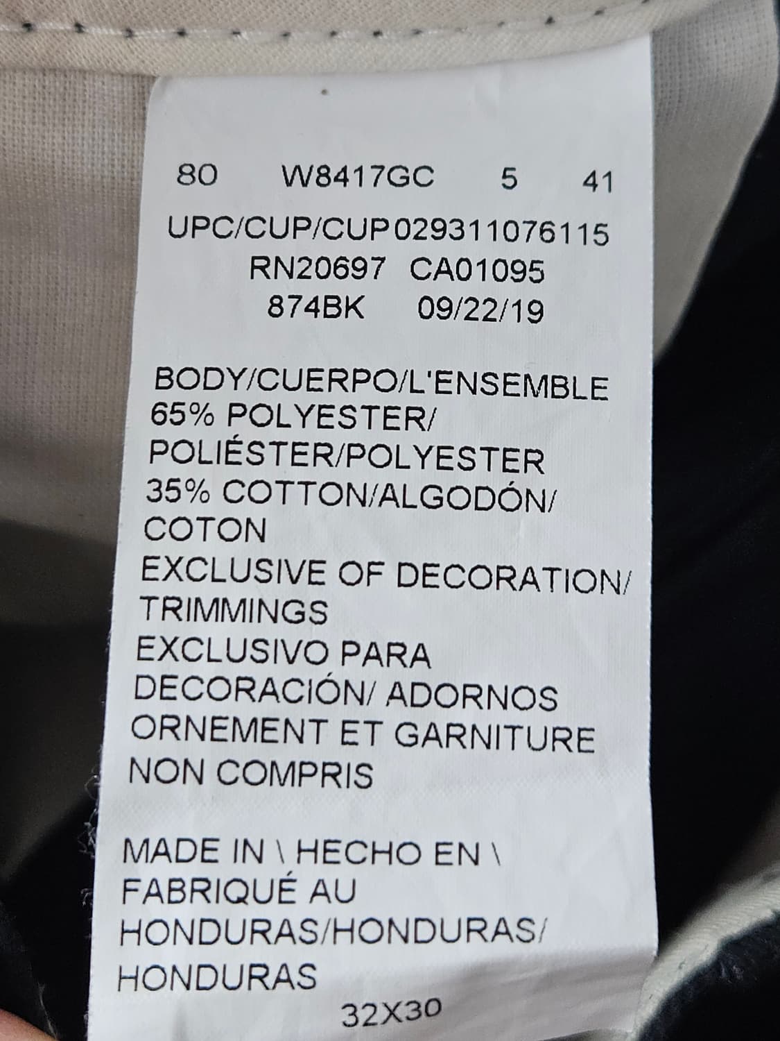 디키즈 오리지널 874 워크팬츠 코튼 치노팬츠 바지 32 노수션 상품이미지4