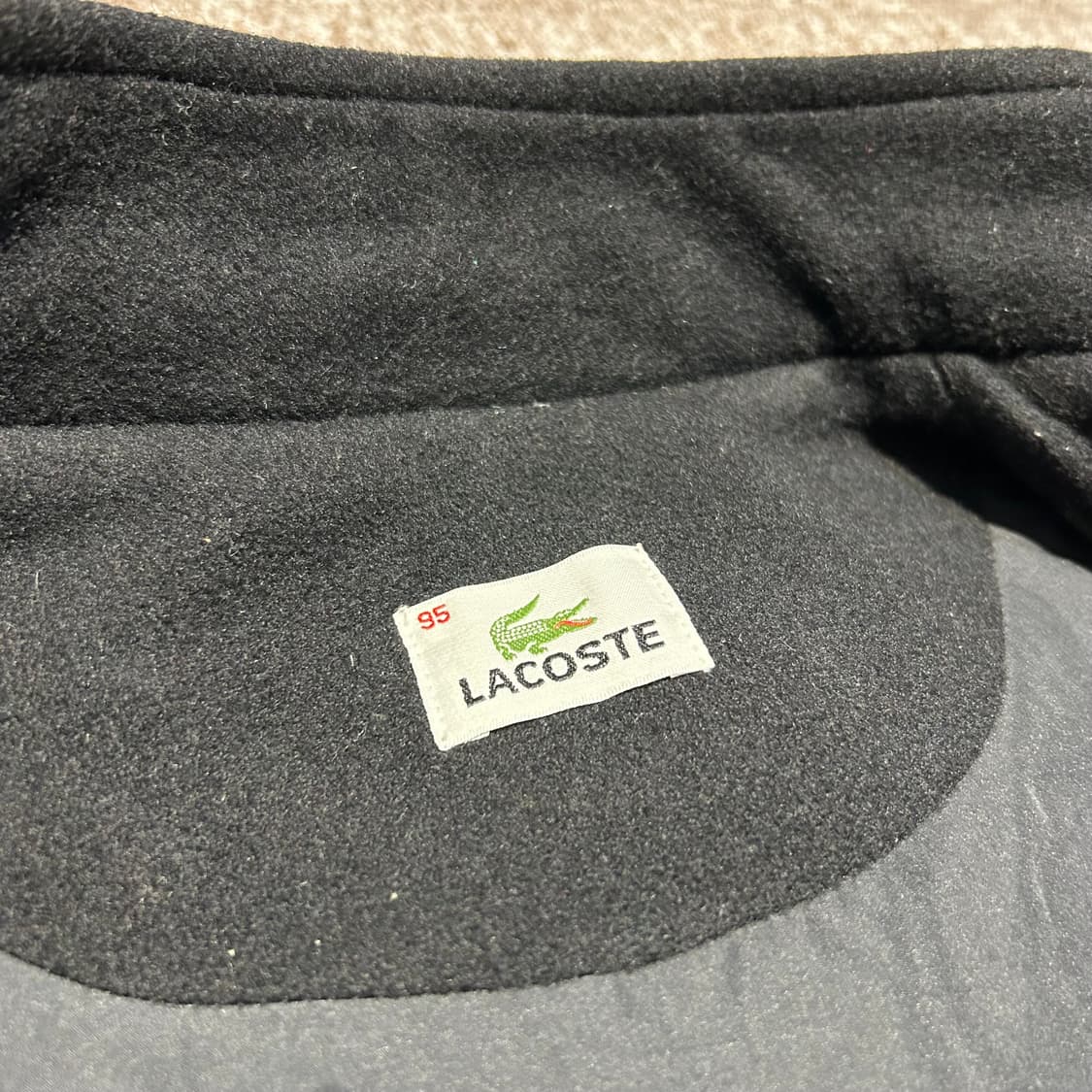 여M) 라코스테 스틸로고 울바디 니트 팔 집업 자켓 상품이미지8