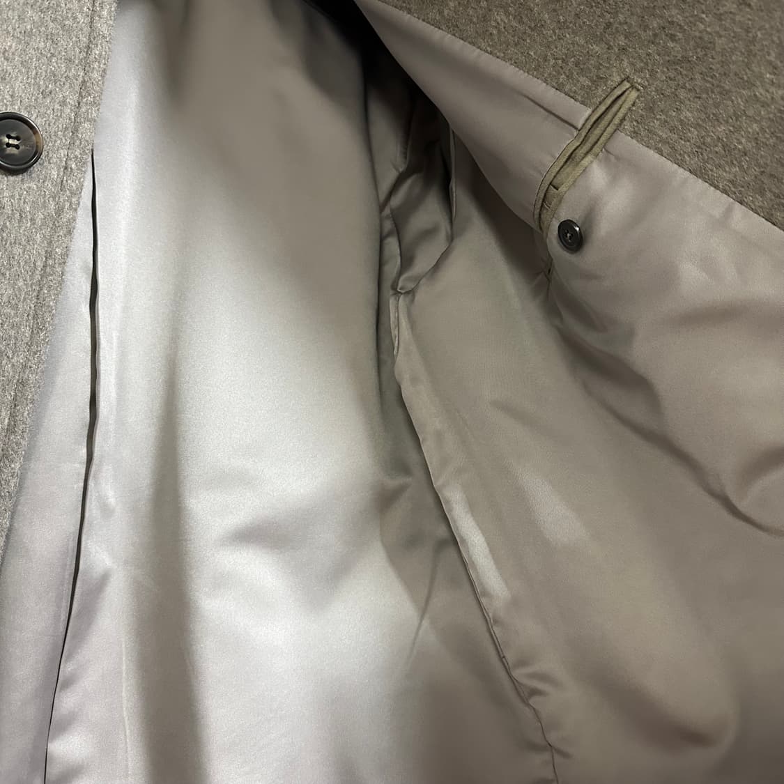 [M] 홀리선 하프코트 멜란지 베이지 상품이미지3