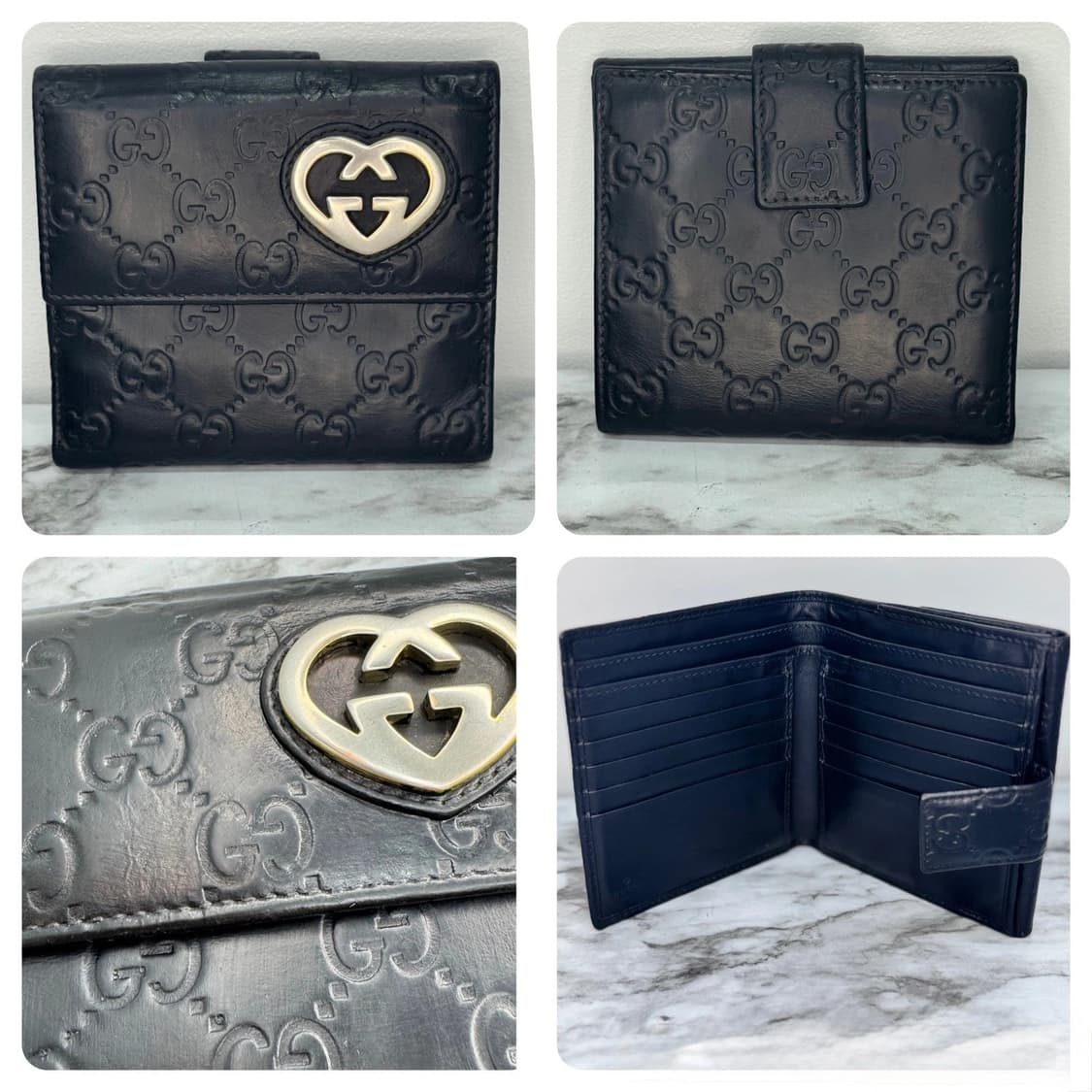 구찌 지갑 Gucci Guccissima GG Heart Bifold 상품이미지9
