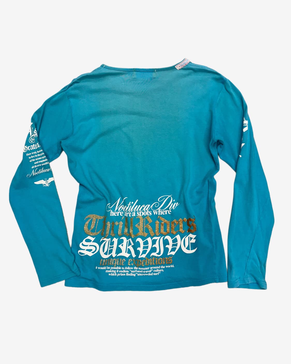 punk lettering blue t-shirt 상품이미지5