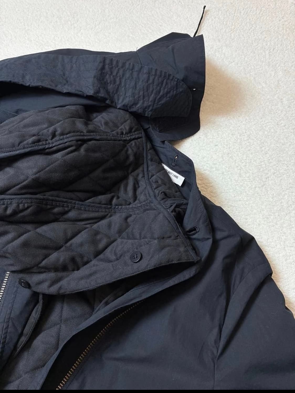 헬무트랭 16FW 사선 절개 후디 야상 상품이미지3