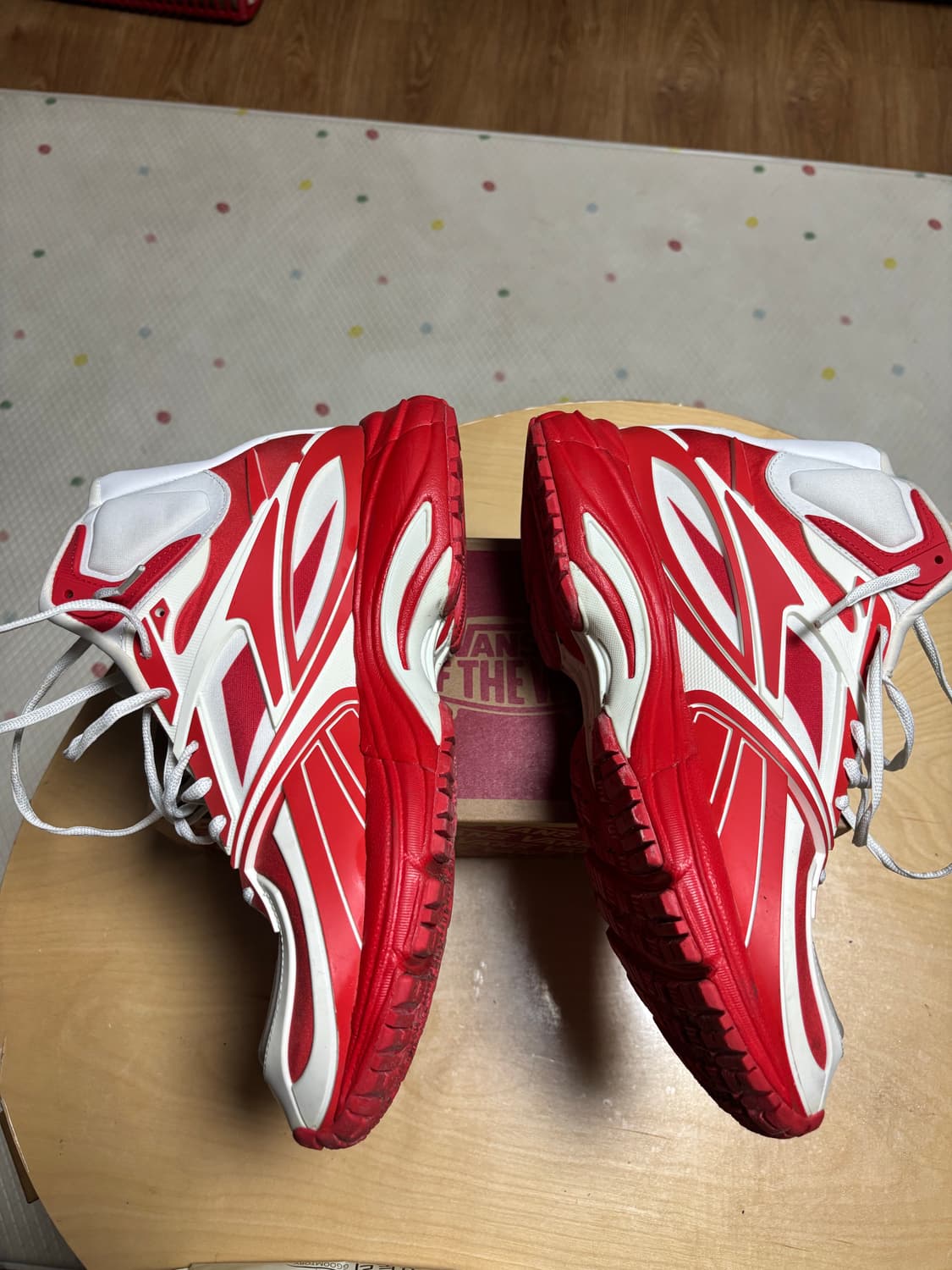 290) 리복 강혁 프리미어 로드 모던 미드 화이트 레드 상품이미지2