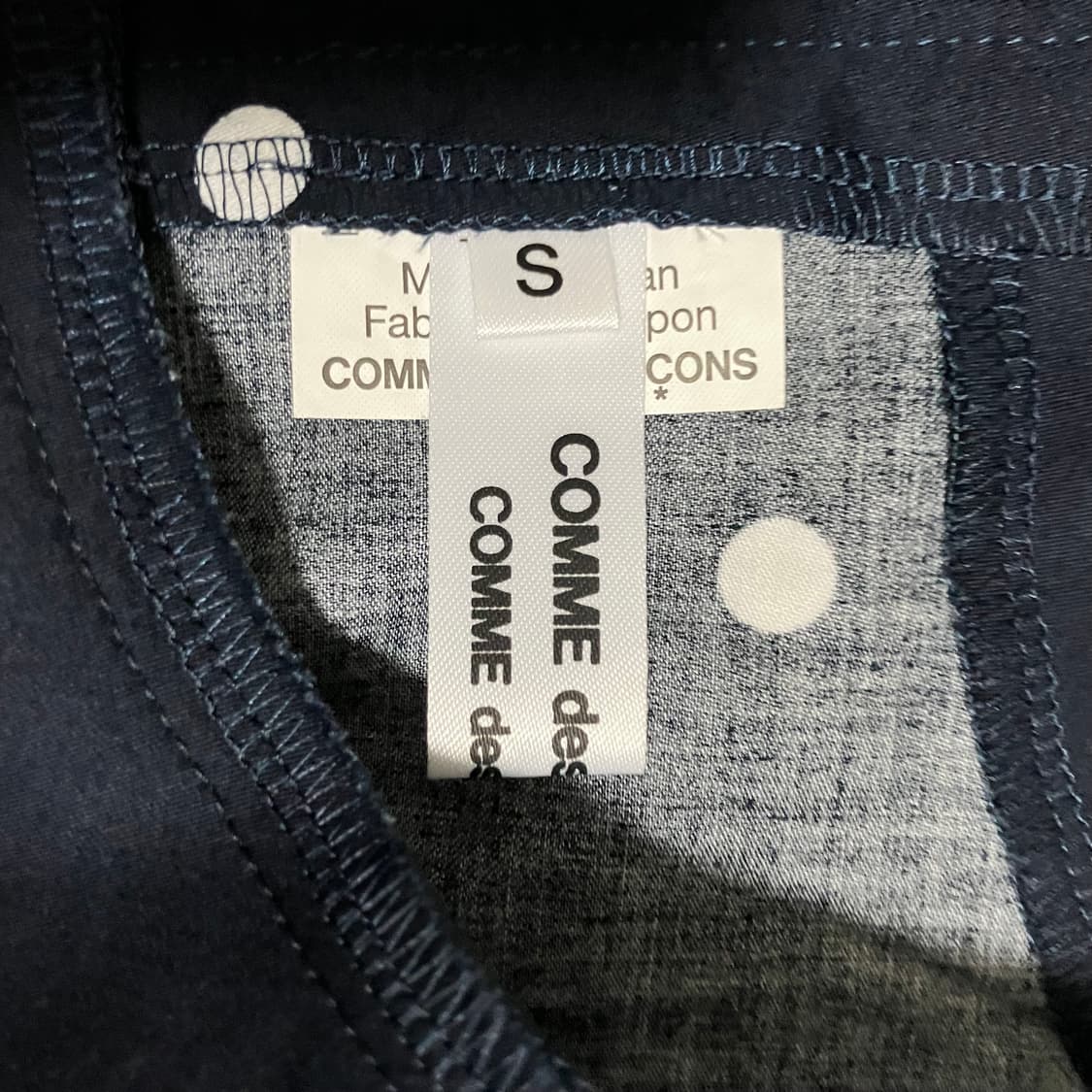 [S] 꼼데가르송 도트 블라우스 상품이미지4