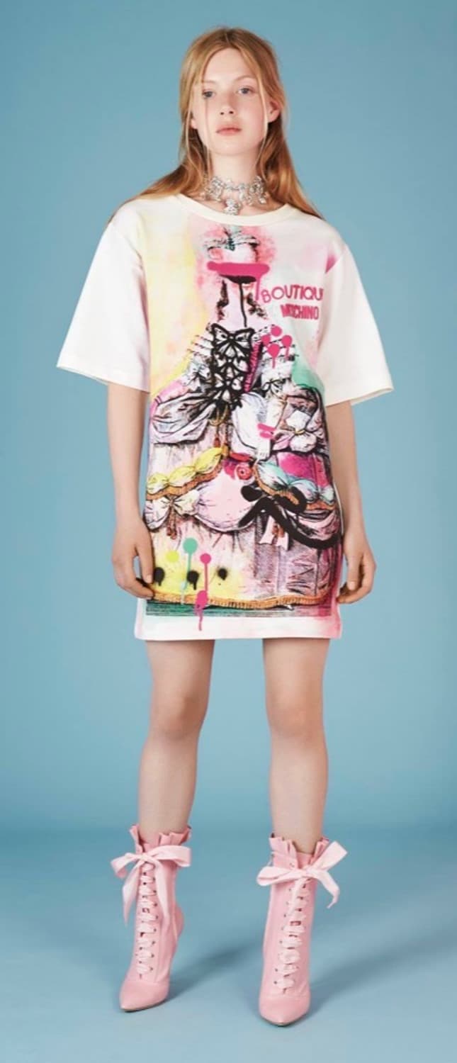 모스키노 그래픽 원피스/티셔츠 상품이미지2