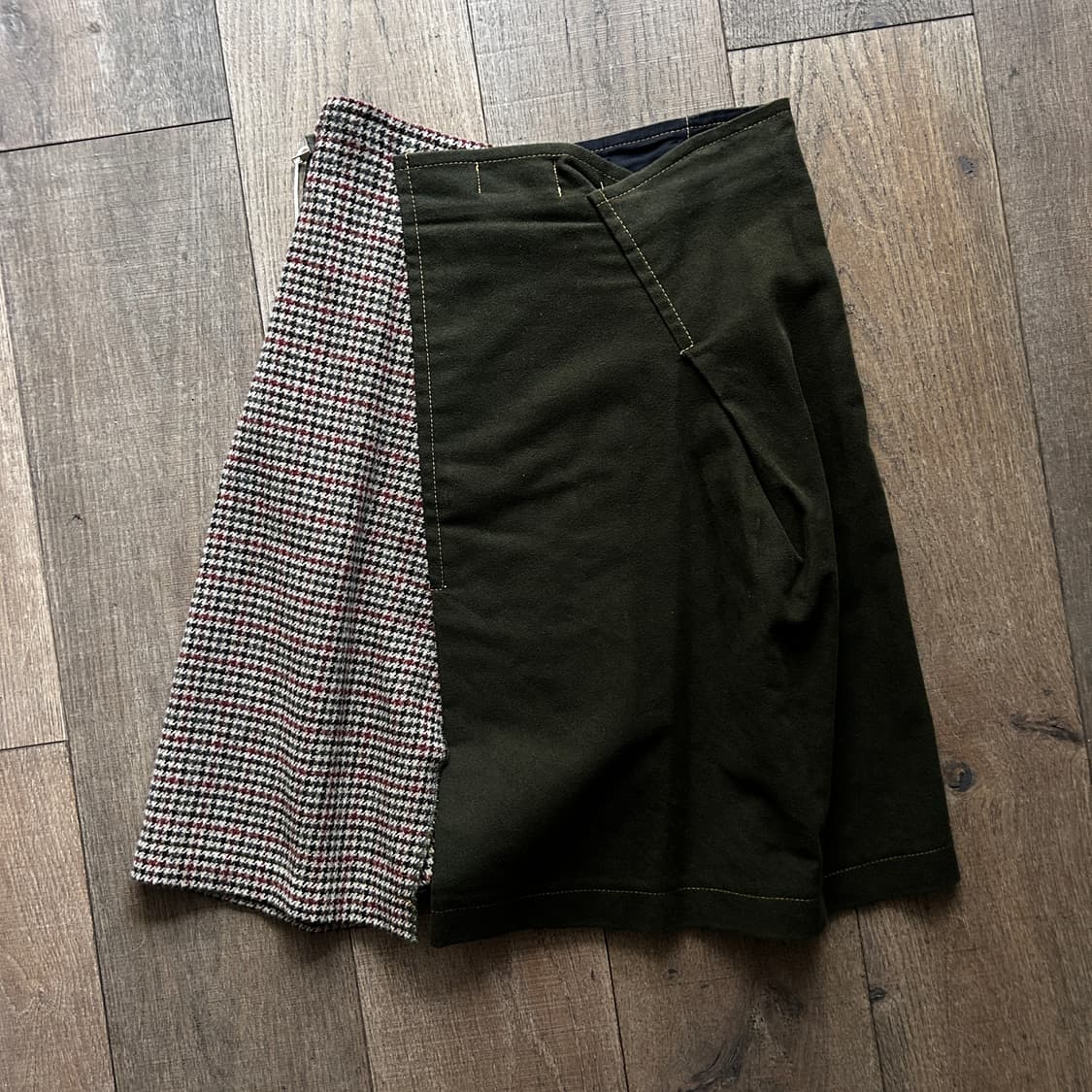 Hound Tooth Check Docking Skirt 상품이미지8