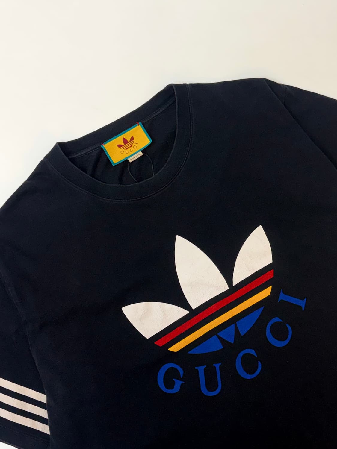 Gucci x Adidas 구찌 x 아디다스 로고 프린팅 반팔 티셔츠 상품이미지1