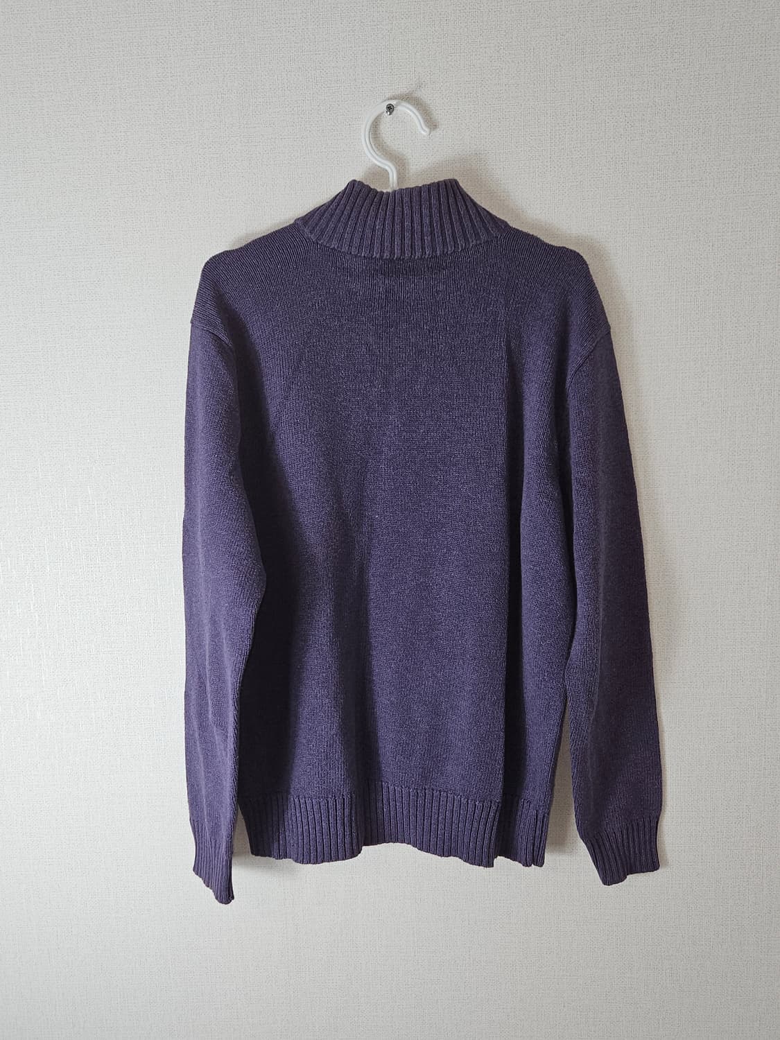 폴로 랄프로렌 퍼플 니트 하프집업 반집업 95 상품이미지5