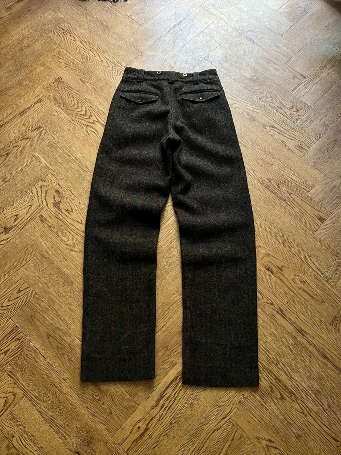 [30]80's 울리치 Made in USA 체크 울 트라우저 팬츠 상품이미지1