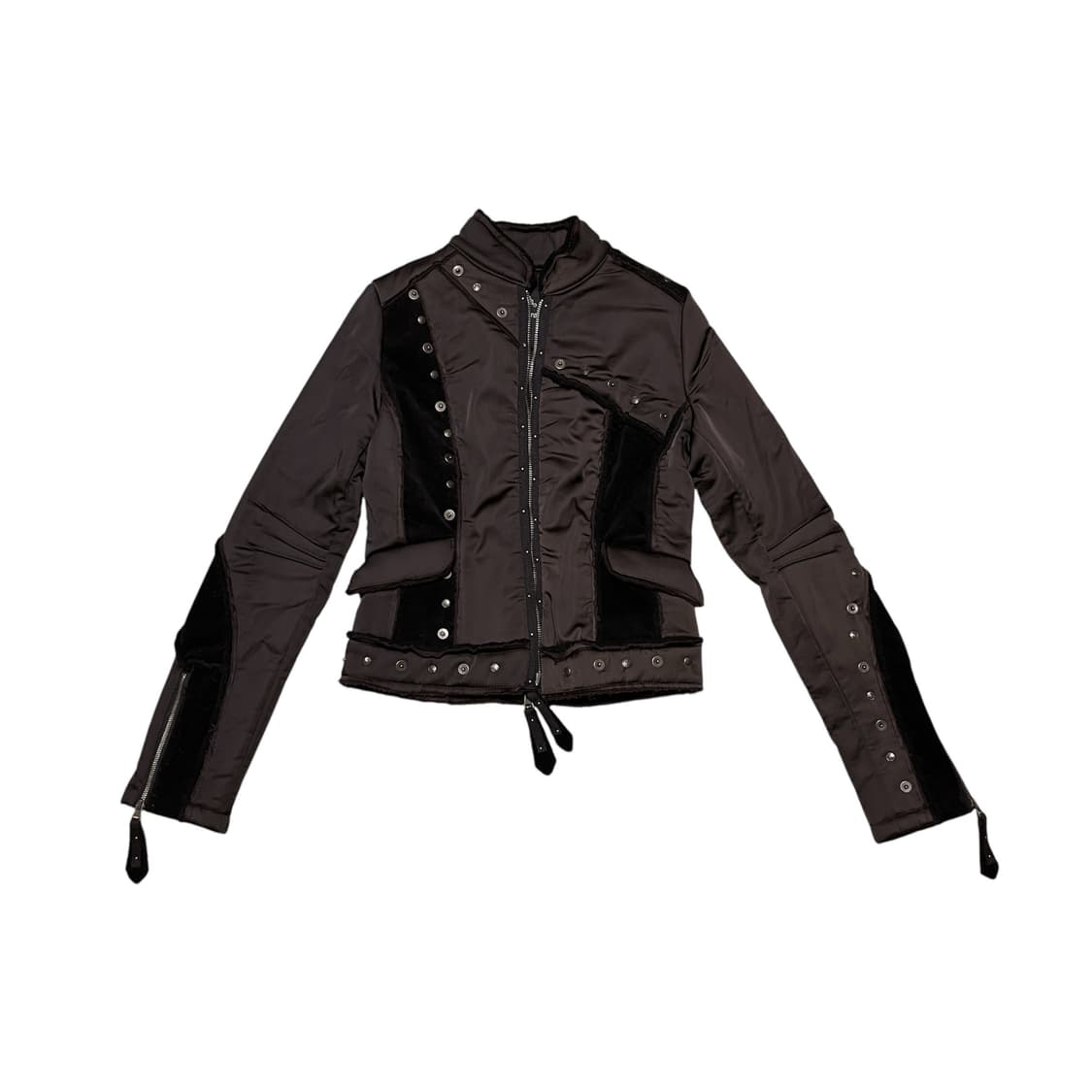 오즈크로스 투웨이 지퍼 벨벳 고스 자켓 상품이미지1