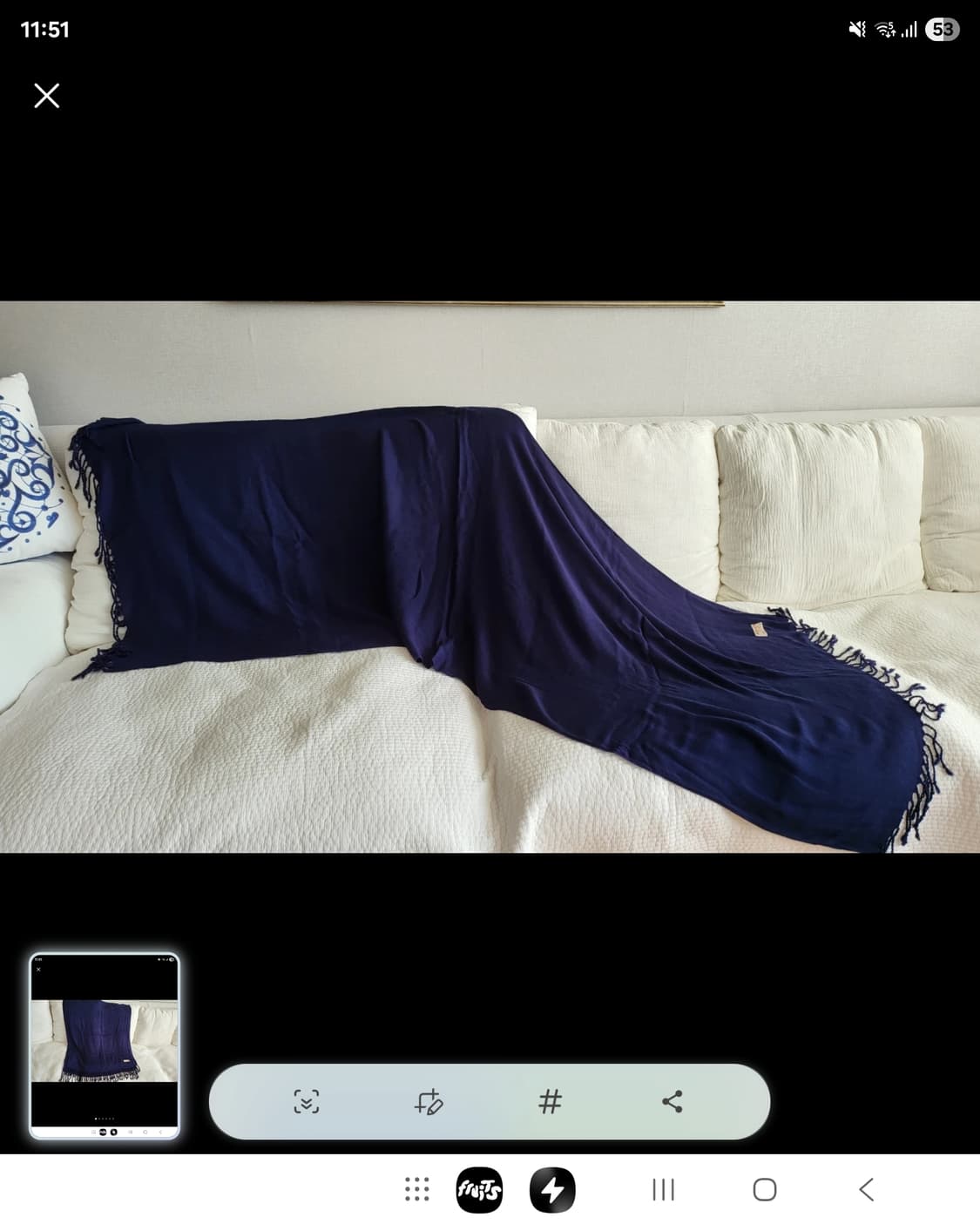 새상 100% 캐시미어 파시미나 빅숄 스카프  상품이미지2