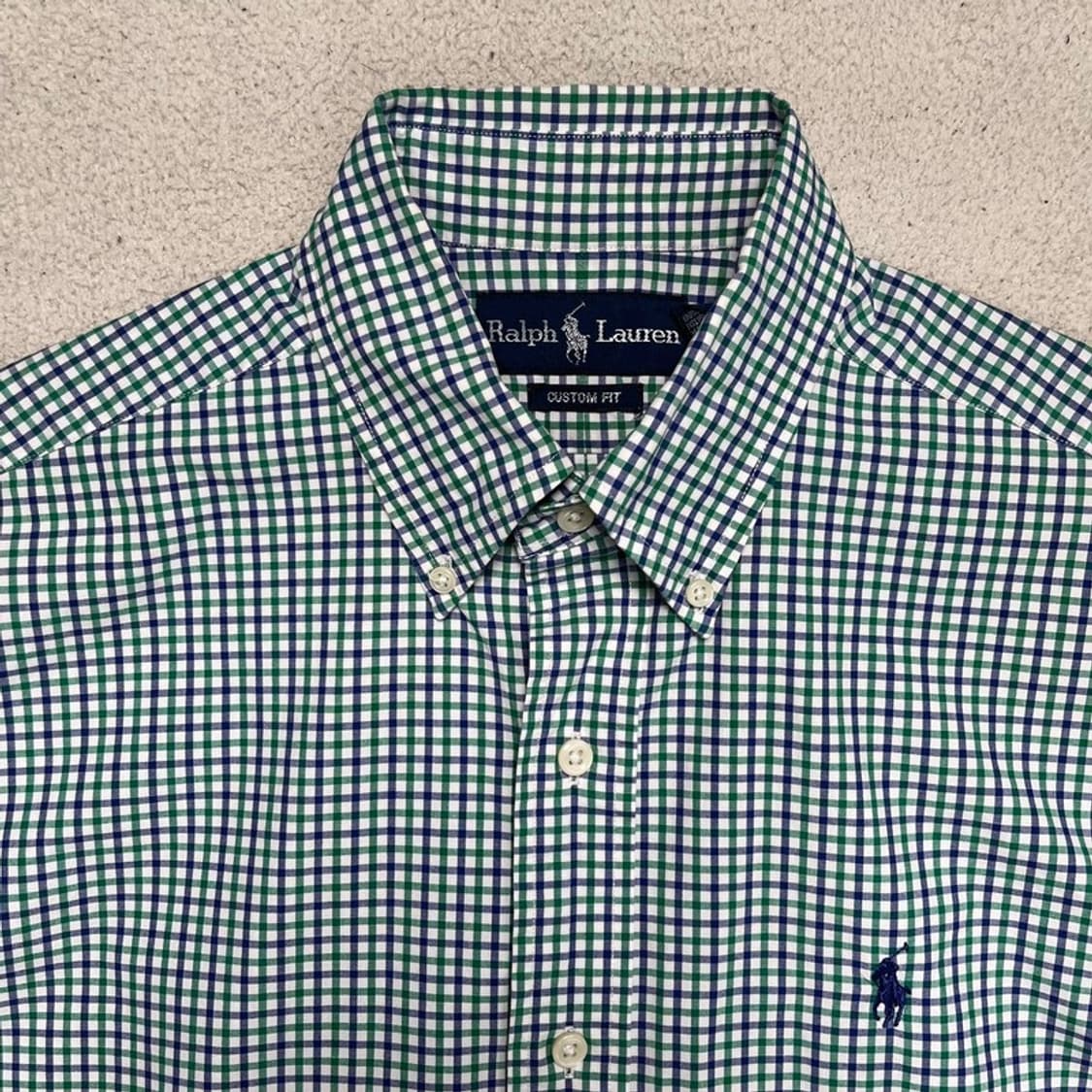 RALPH LAUREN 체크 셔츠 그린 S 상품이미지3