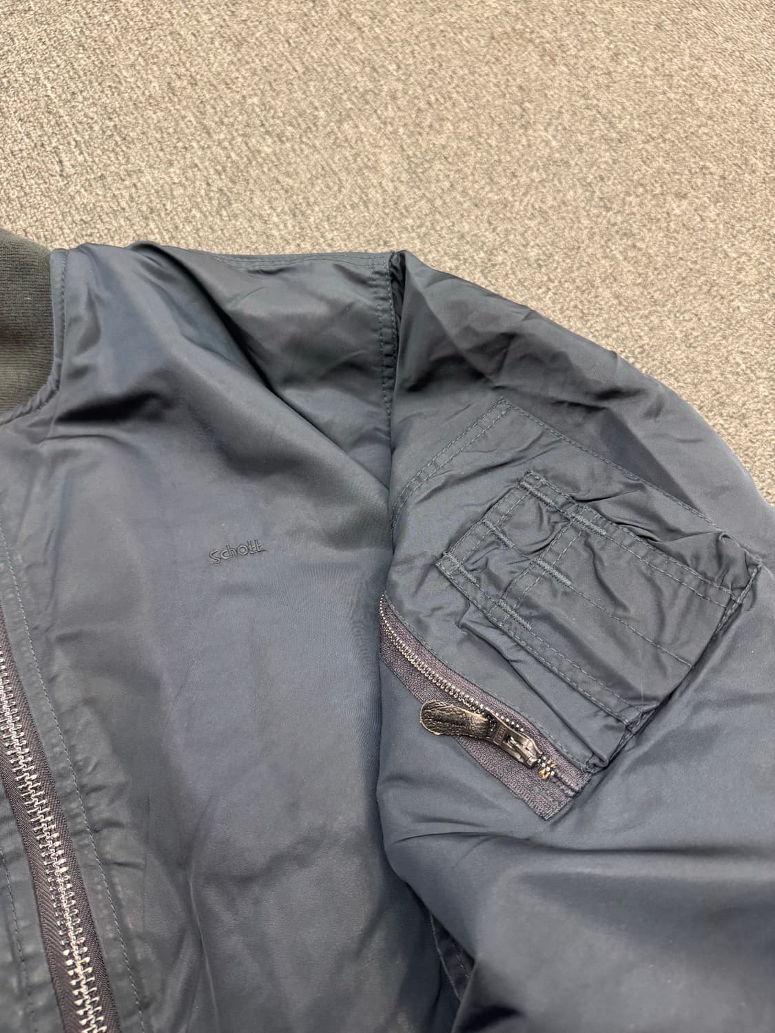 SCHOTT 빈티지 MA-1 네이비 항공점퍼 상품이미지2