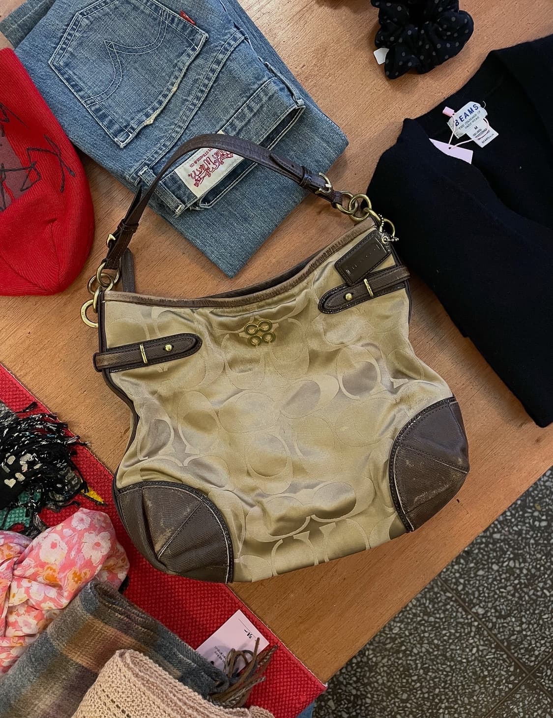 코치 시그니처 자카드 호보백 [무배] 상품이미지5