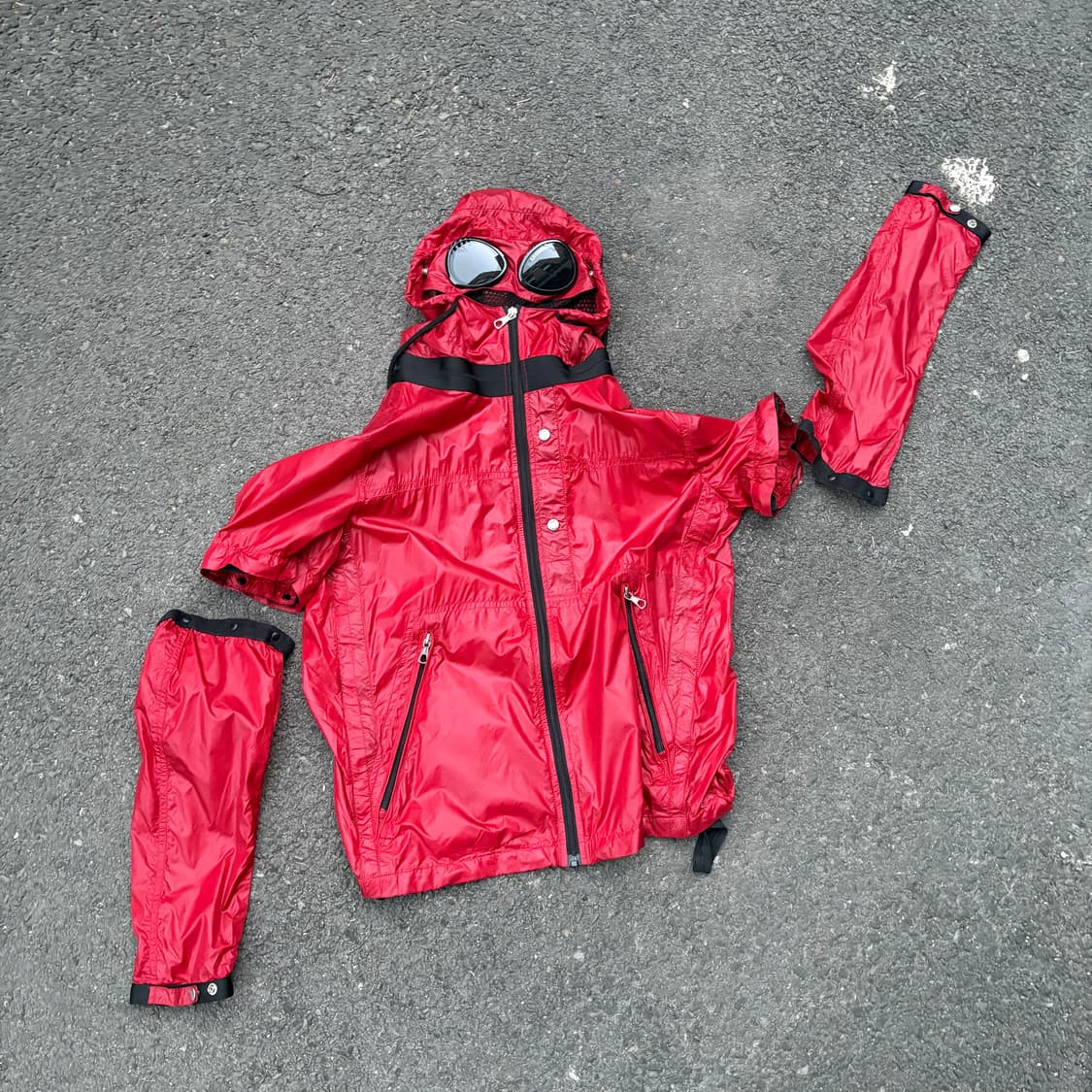 00s 씨피컴퍼니 탈부착 소매 바람막이 자켓 상품이미지9