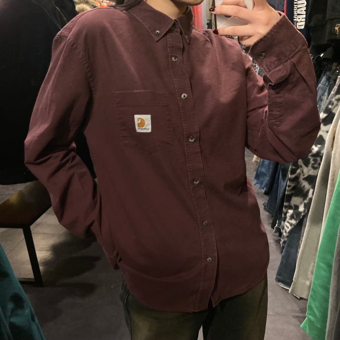 [IM] 칼하트 긴팔셔츠 로즈브라운 상품이미지3
