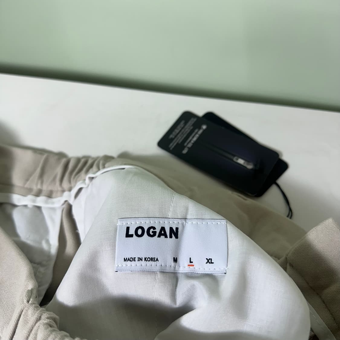 택달린새것 L 로건 써머코튼 테이퍼드 스트레이트핏 밴딩 슬랙스 상품이미지2