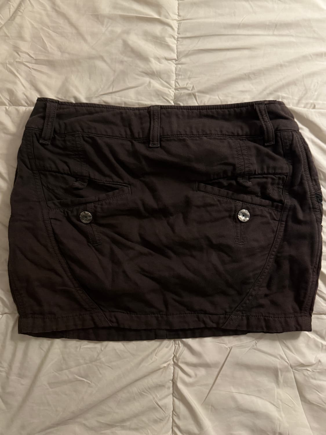 디젤 Y2k 브라운 미니 스커트 상품이미지3