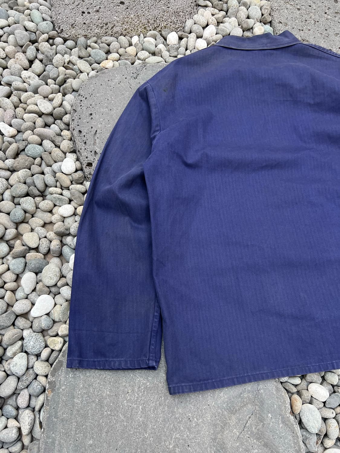 VINTAGE WASHING OLD HBT 헤링본트윌코튼 프렌치워크자켓 상품이미지8