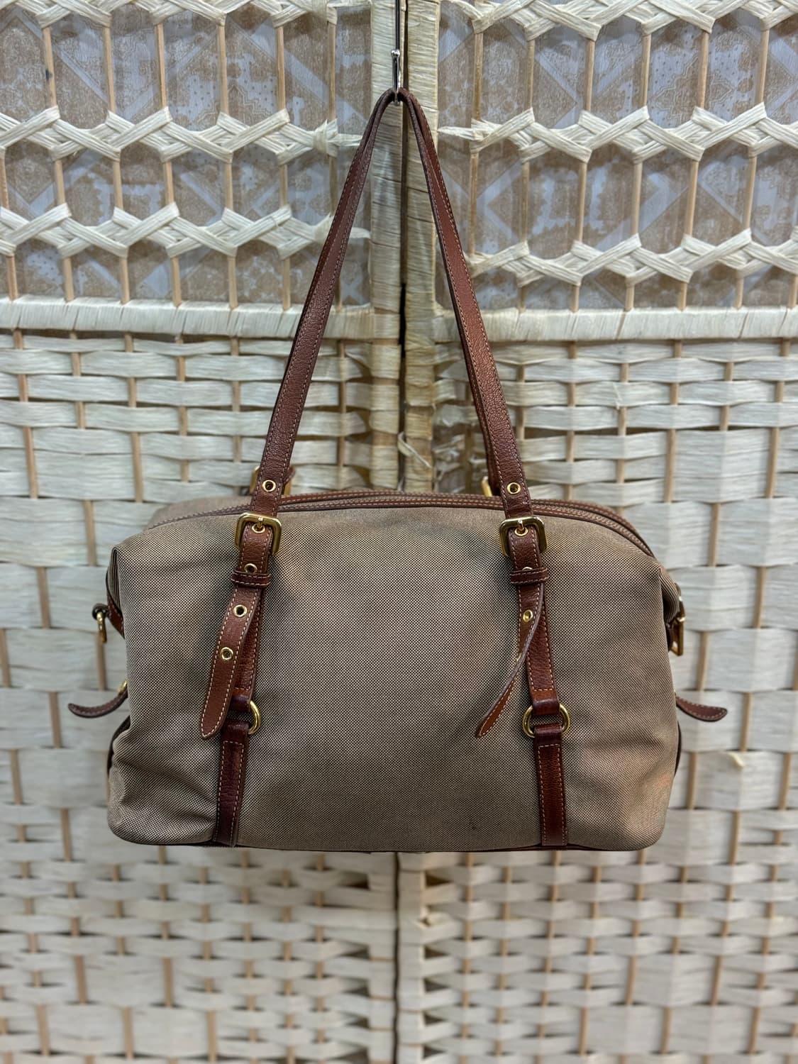 정품 프라다 캔버스 숄더백 팝니다 상품이미지4