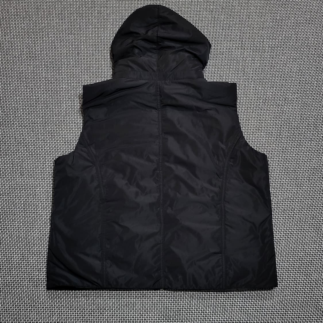 90s 공용 캘빈클라인 후드 조끼 베스트 블랙 (XL/100) 상품이미지3
