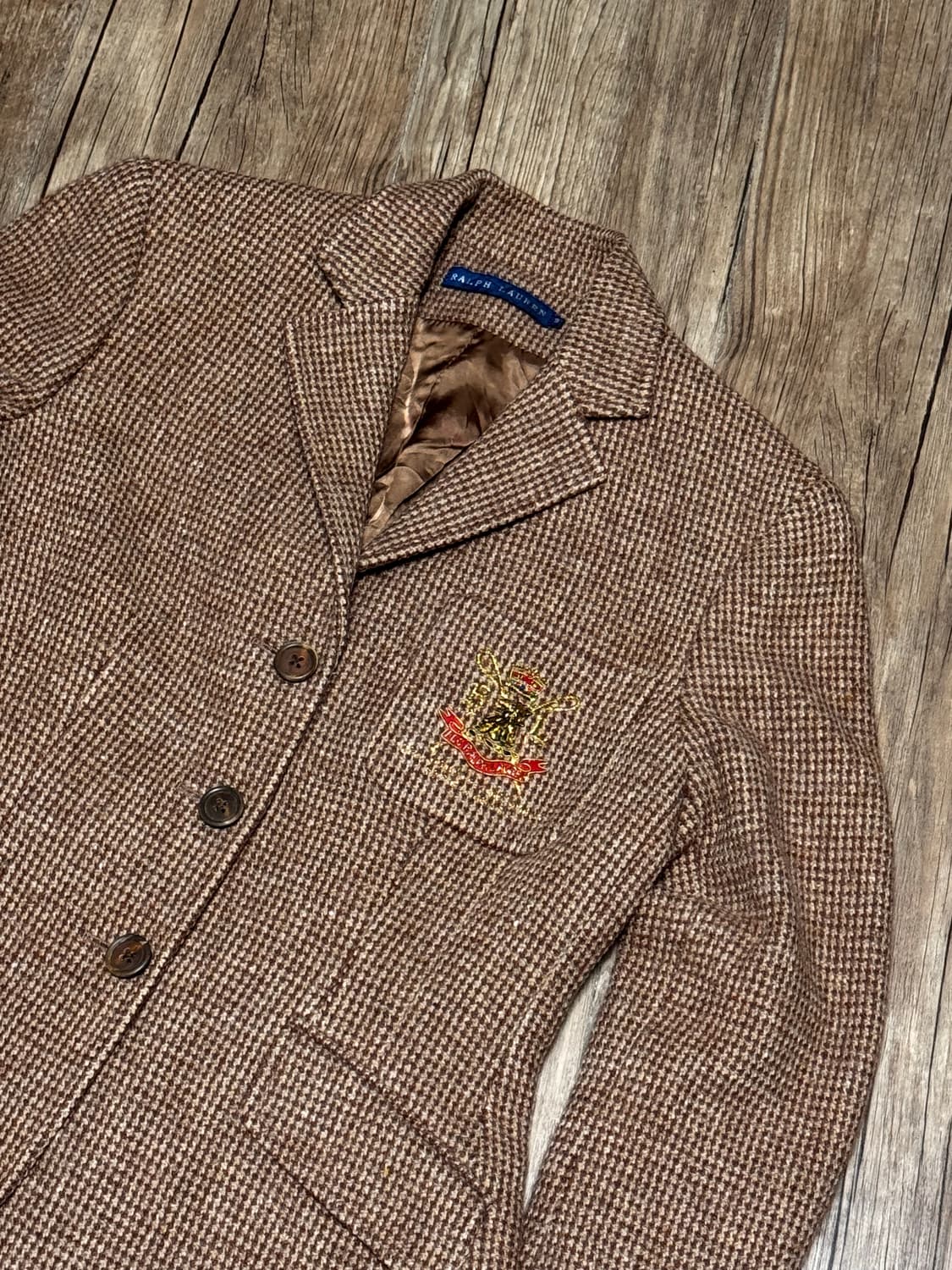 폴로 랄프로렌 금장 자수 울 3B 블레이져 자켓 상품이미지1