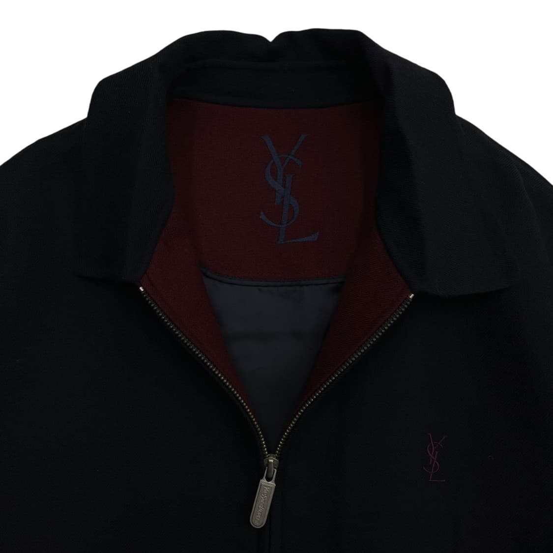 입생로랑 버건디 로고 카라 네이비 카라자켓 105 상품이미지5