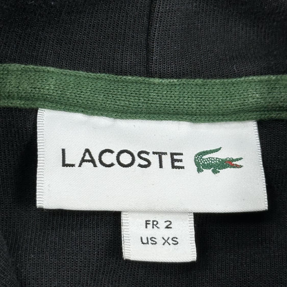 라코스테 빅 크록 블랙 후드티 (S 여성추천) 상품이미지5