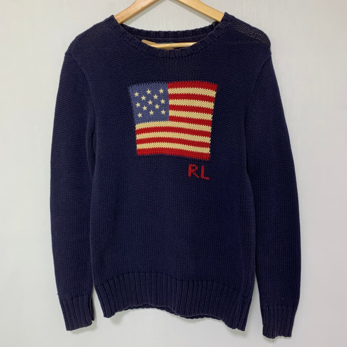 폴로 랄프로렌 성조기 니트 네이비 빈티지 스웨터 키즈 여성M-L 상품이미지2