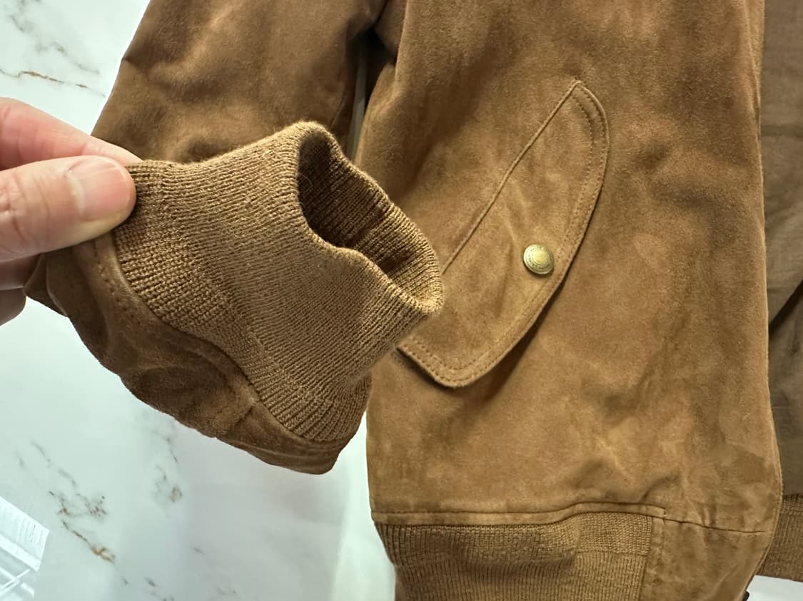 폴로 랄프로렌 스웨이드 블루종 상품이미지5