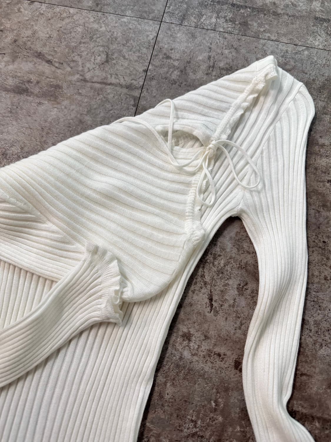 리즈리사 도트 패턴 니트 원피스 2pcs SET 상품이미지9