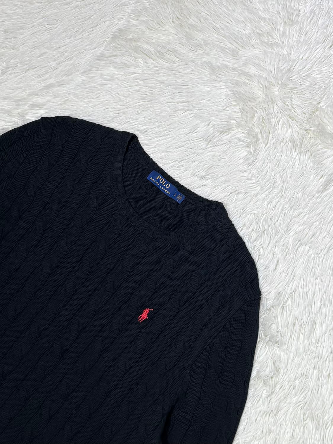 폴로랄프로렌 레드포니 블랙 케이블 니트 상품이미지4