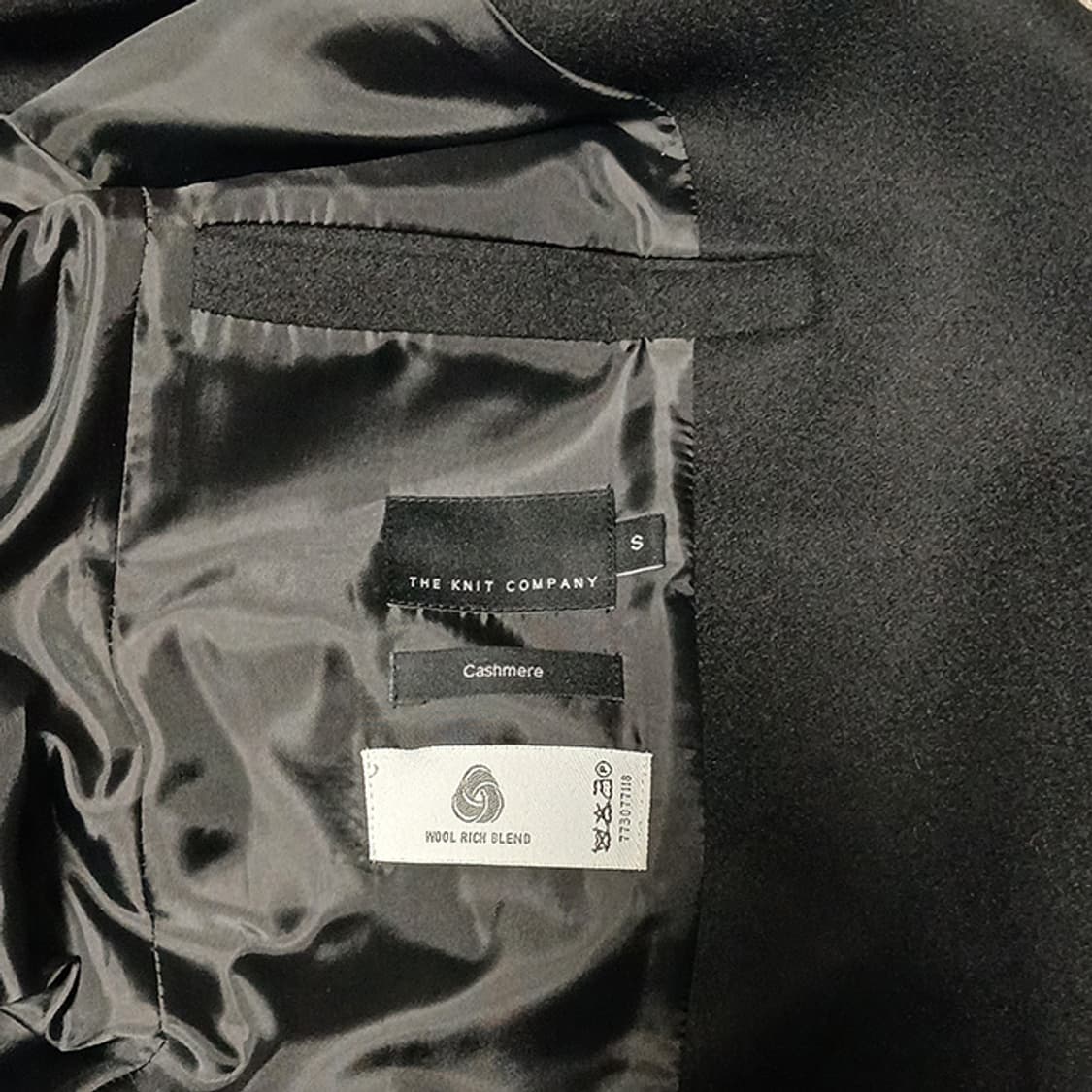 더니트컴퍼니 캐시미어블렌드 싱글 체스터 롱코트 S 상품이미지4