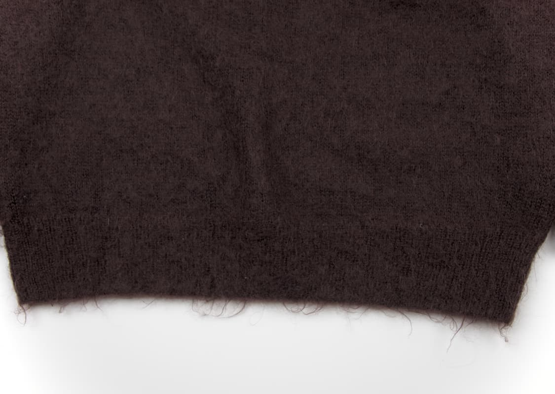 Auralee 브러쉬드 슈퍼 키즈 모헤어 니트 다크 브라운  상품이미지5