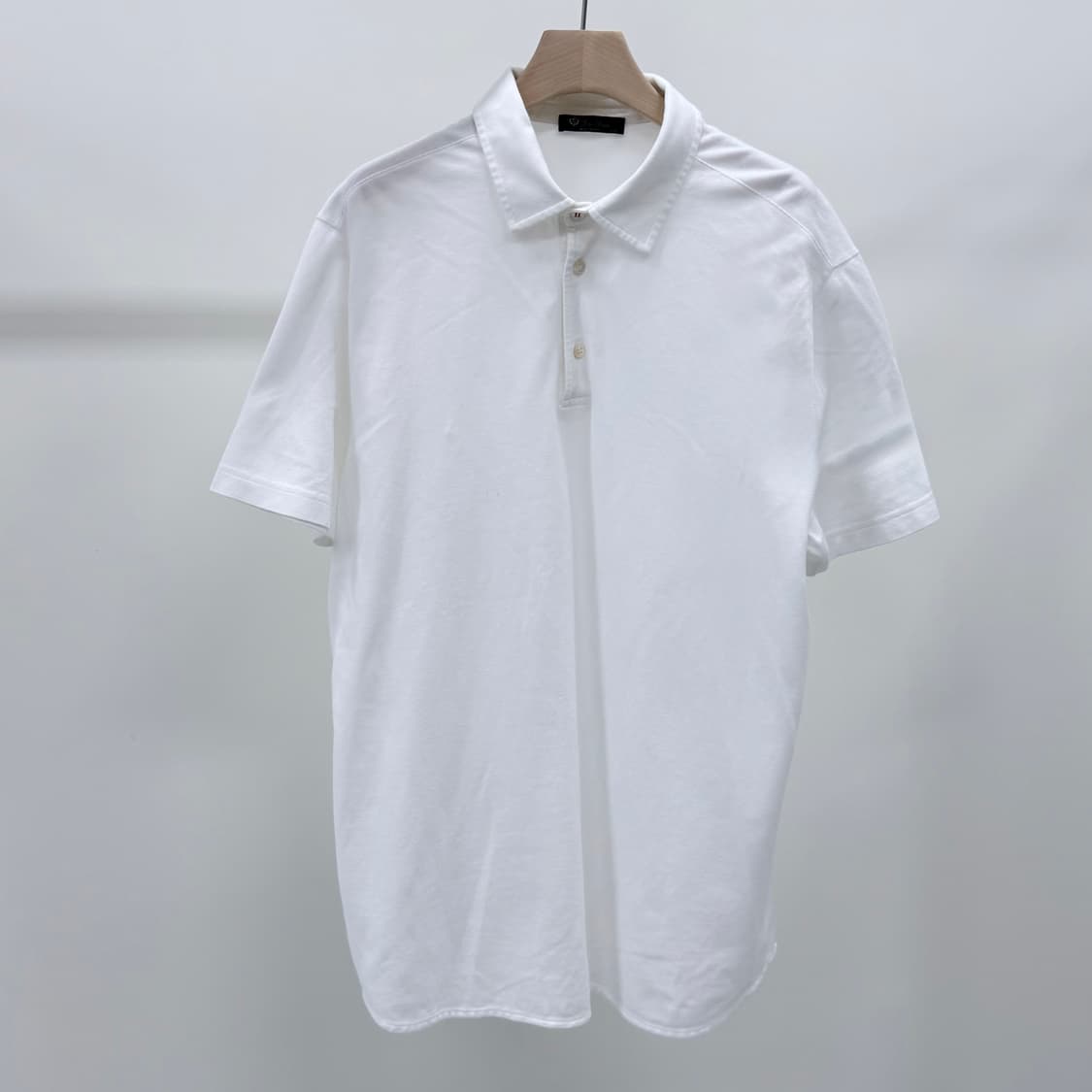 [S+급/2XL] 로로피아나 피에트로 폴로 반팔 카라티 화이트 상품이미지1