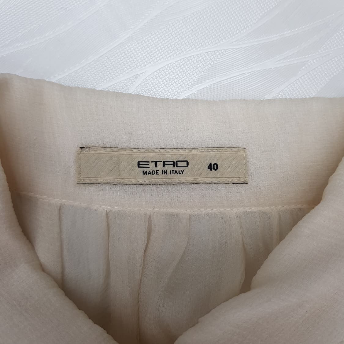 ETRO 에트로  실크 드로스트링 셔링 블라우스 40사이즈 상품이미지5