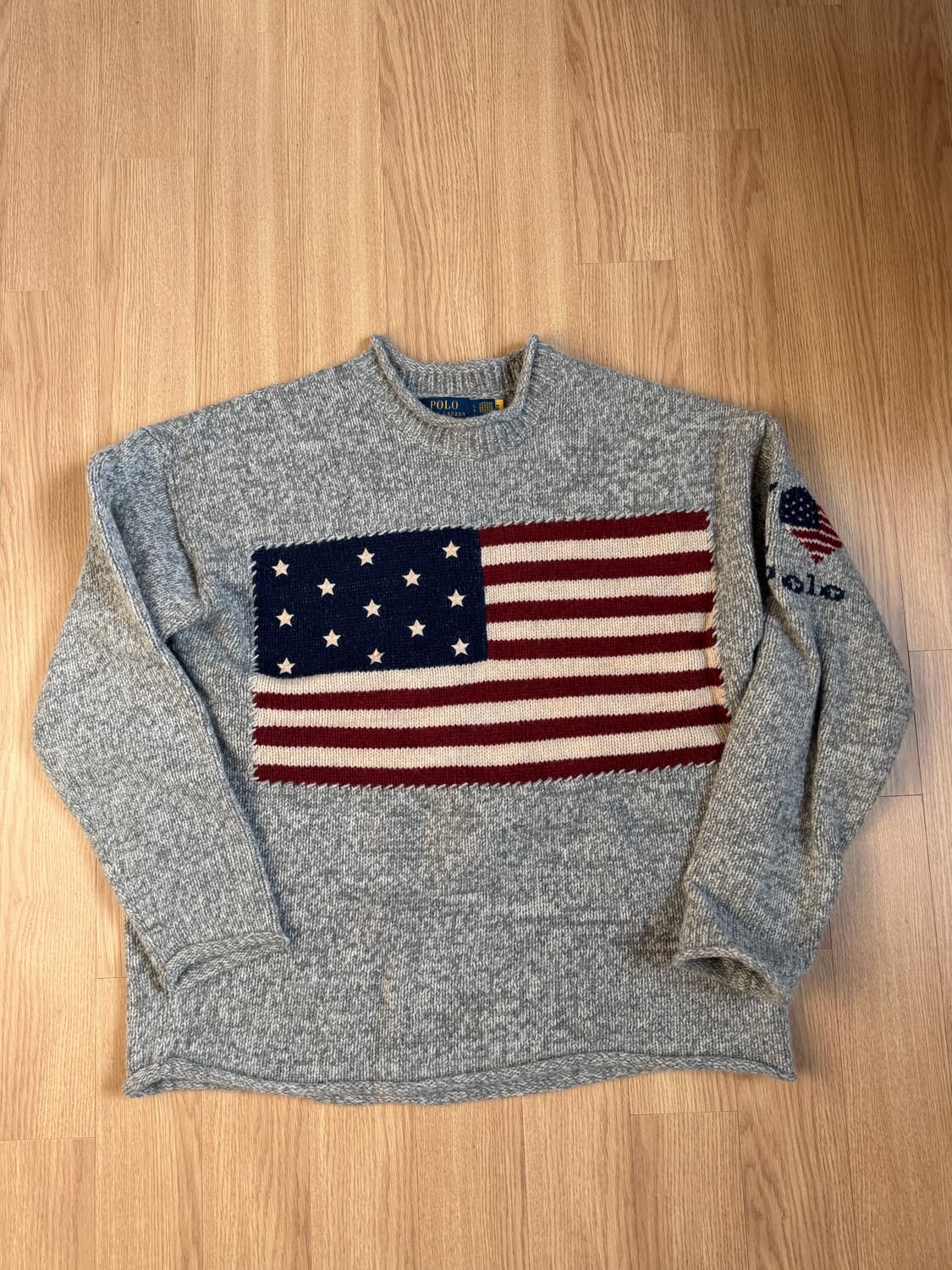 폴로 랄프로렌 플래그 롤 넥 스웨터 L 상품이미지3