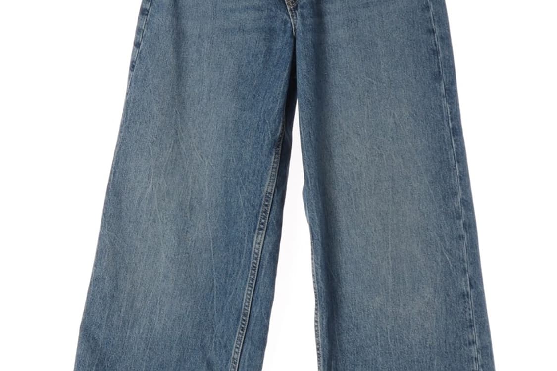 ZARA 중청 크로스 언발 와이드 데님 24 상품이미지4