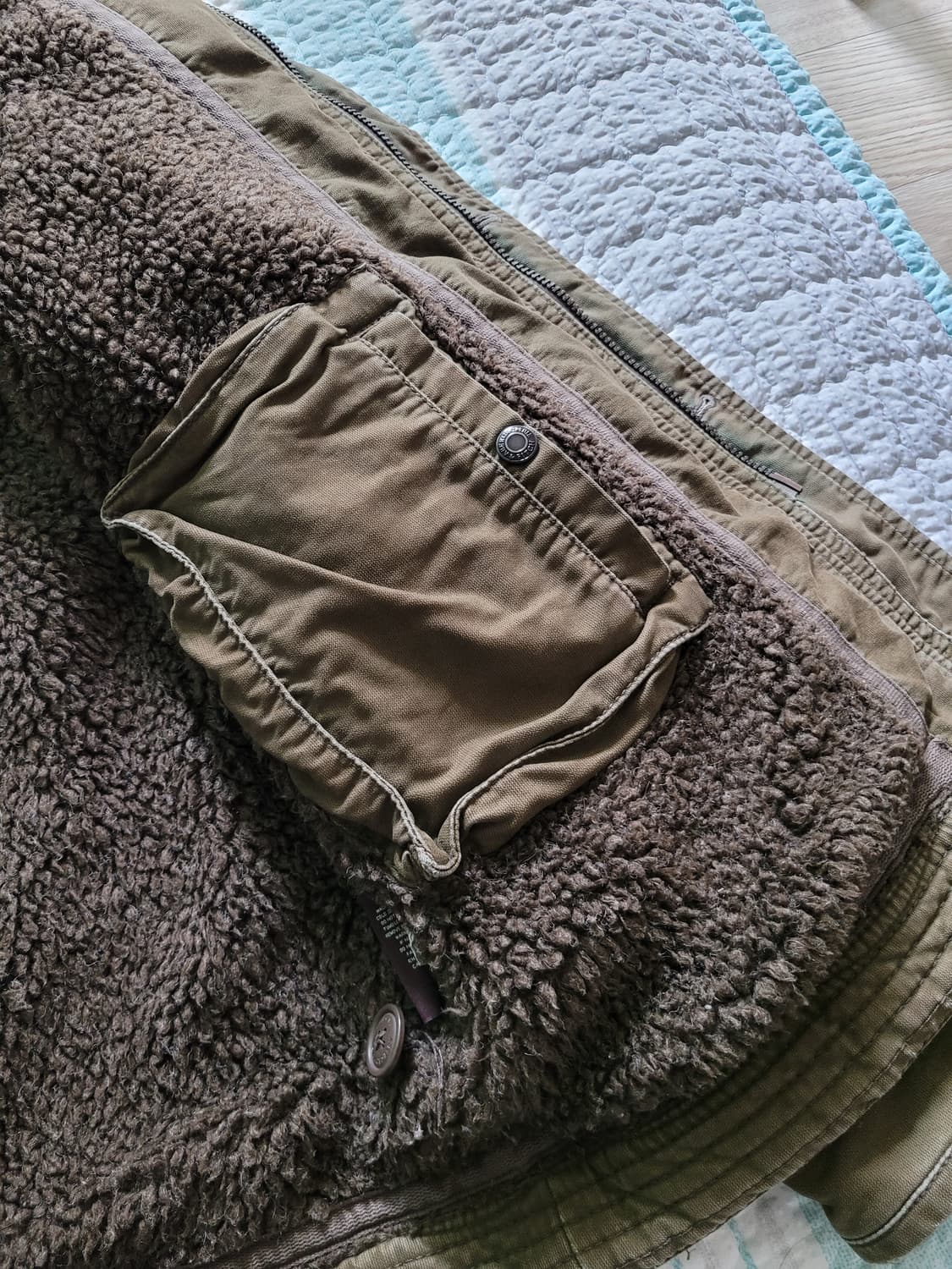 아베크롬비 Abercrombie 윌콕스 대장급 헤비야상울프죠자켓 110 상품이미지7