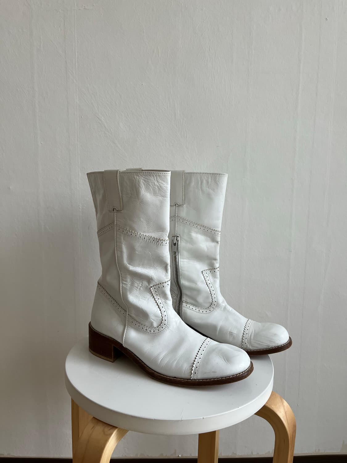 Comme des garcons tricot 화이트 부츠 상품이미지3