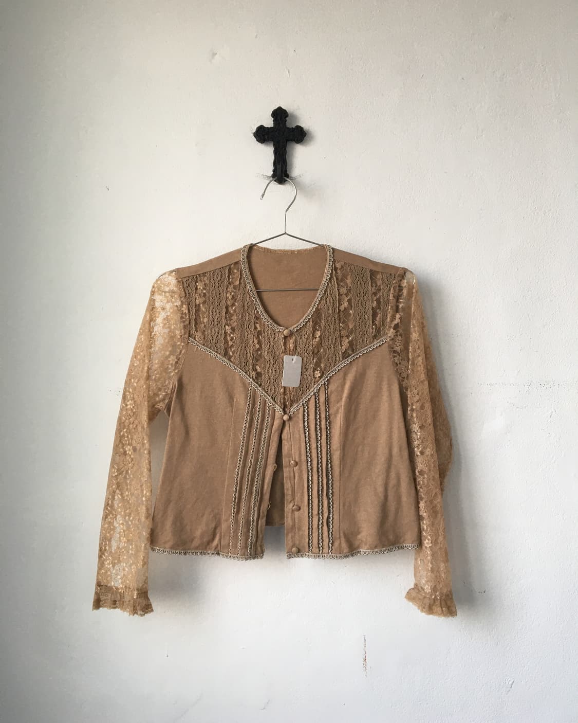 Lace trimming blouse 상품이미지2